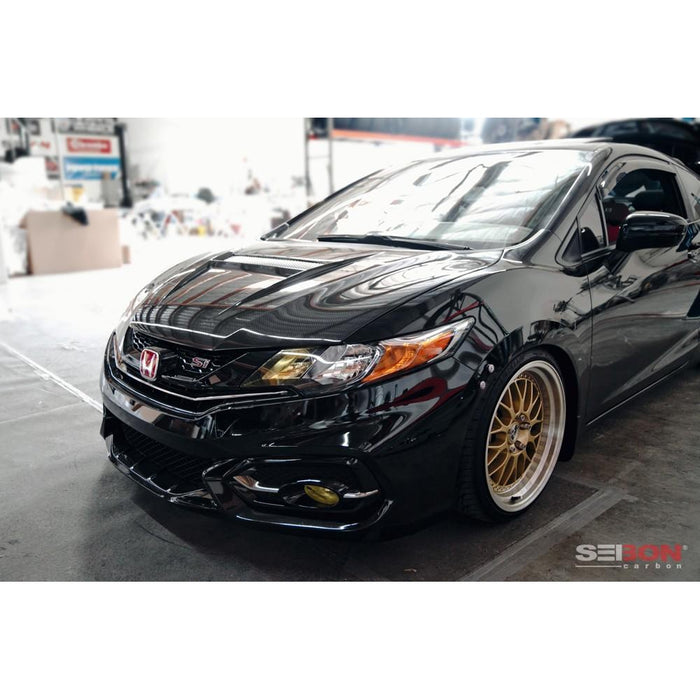 Seibon VSII-Style Carbon Fiber Hood For 2014-2015 Honda Civic Coupe