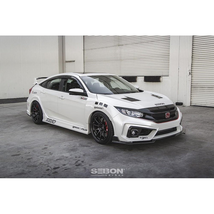 Seibon TS-Style Carbon Fiber Hood For 2016-2020 Honda Civic