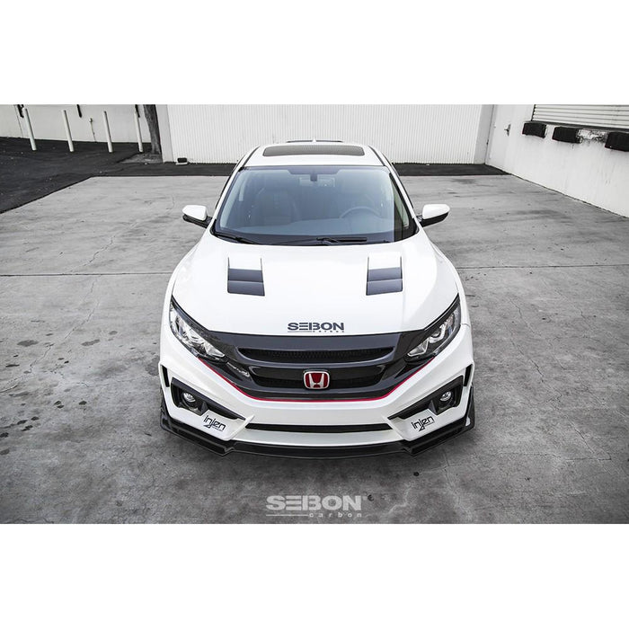 Seibon TS-Style Carbon Fiber Hood For 2016-2020 Honda Civic