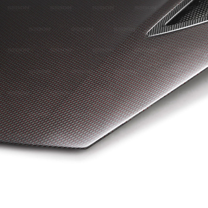 Seibon OEM-Style Dry Red Carbon Hood For 2017-2020 Acura NSX*