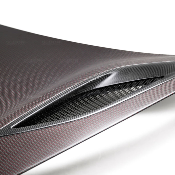 Seibon OEM-Style Dry Red Carbon Hood For 2017-2020 Acura NSX*