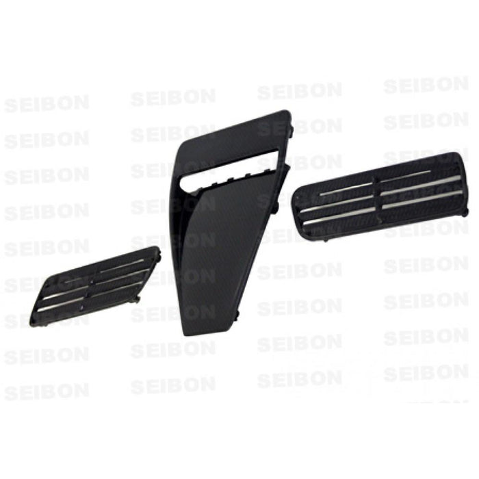 Seibon OEM-Style Carbon Fiber Hood Scoop For 2008-2015 Mitsubishi Lancer Evo X