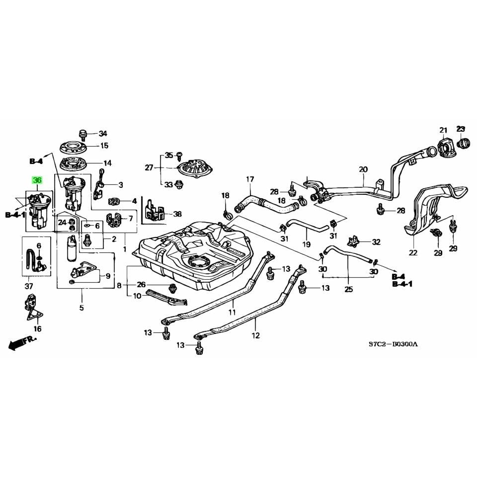 Honda Genuine Fuel Filter hanger