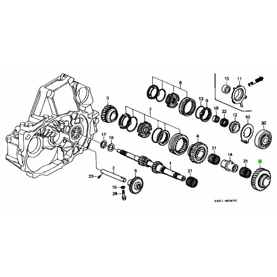 Honda Genuine - 5th gear CL1
