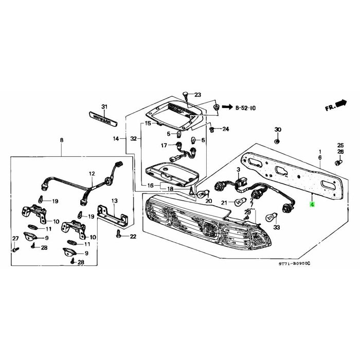 Honda Genuine Tail Light Gaskets - Integra DC2