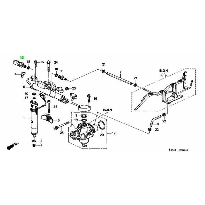 Honda Genuine Oil Pressure Sensor - K20B