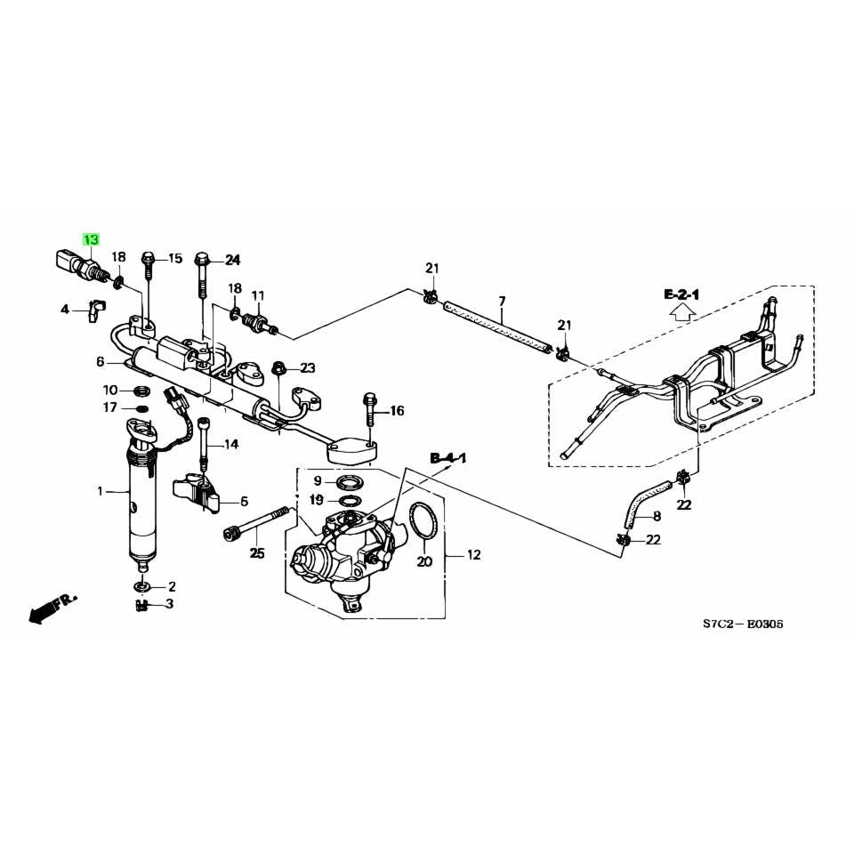 Honda Genuine Oil Pressure Sensor - K20B
