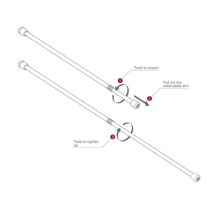 Seibon Carbon Fiber Hood/Trunk Prop - With Seibon Carbon Logo