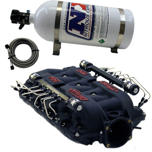 Nitrous Express MSD Airforce Intake Manifold for Cathedral Port Heads w/VXL Direct Port