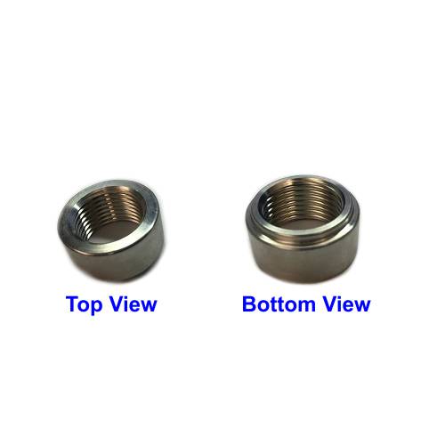 ATP Turbo Weld Bung, O2 Sensor Fitting (304 Stainless Steel) 18mm - RECESSED / STEPPED