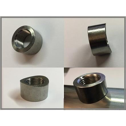 ATP Turbo Weld Bung, O2 Sensor Fitting (304 Stainless Steel) 18mm - COPED / RADIUSED