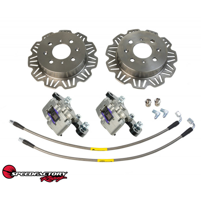 SpeedFactory Racing AWD / FWD Lightweight Rear Staging Brakes Kit