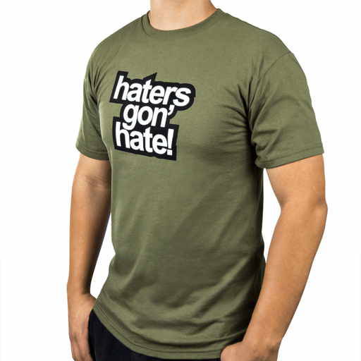 Skunk2 Haters Gon' Hate T-Shirt in Military Green