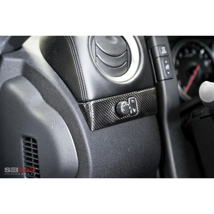 Seibon Carbon Fiber Interior Trim Set For 2009-2016 Nissan GT-R - 6 pcs