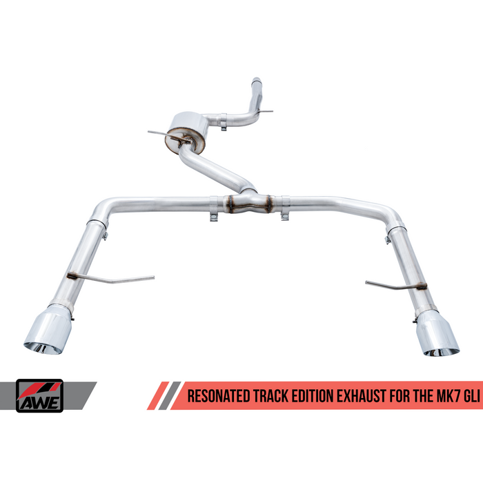 AWE Tuning 18-21 Volkswagen Jetta GLI Mk7 Touring Exhaust - Chrome Silver Tips (Fits High-Flow DP)