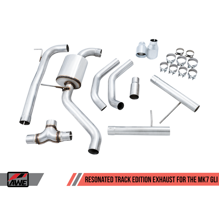 AWE Tuning 18-21 Volkswagen Jetta GLI Mk7 Non-Resonated Exhaust Conversion Kit