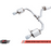 AWE Tuning 18-21 Volkswagen Jetta GLI Mk7 Track Exhaust - Chrome Silver Tips (Fits High-Flow DP)