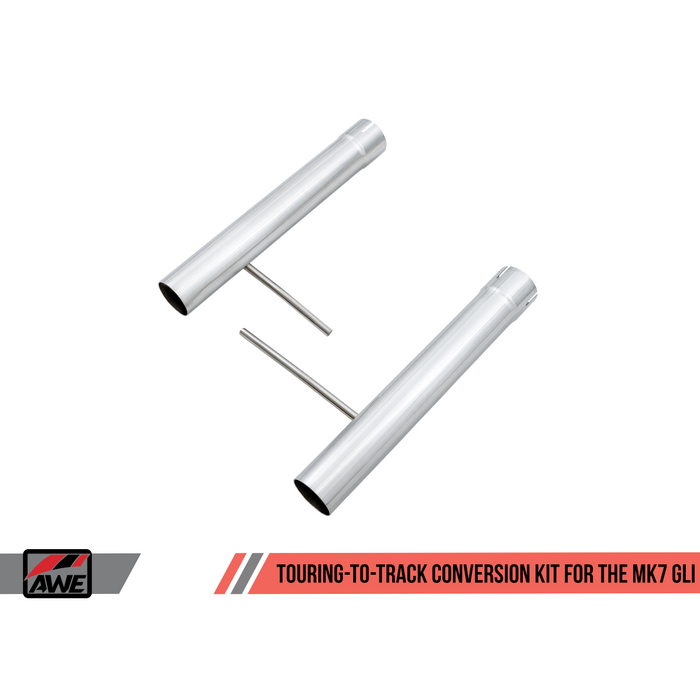 AWE Tuning 18-21 Volkswagen Jetta GLI Mk7 Track Edition Exhaust - Diamond Black Tips (Fits OEM DP)