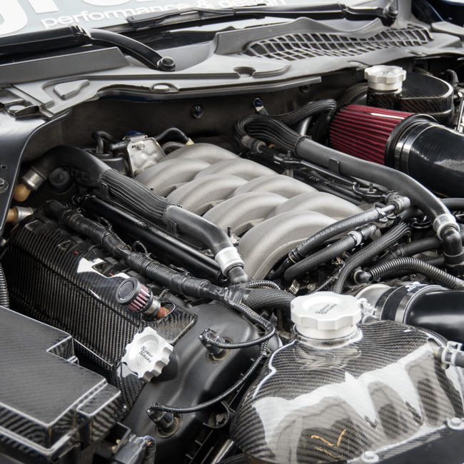 Grams Performance Fuel Rails - 11'-17' Mustang - Black