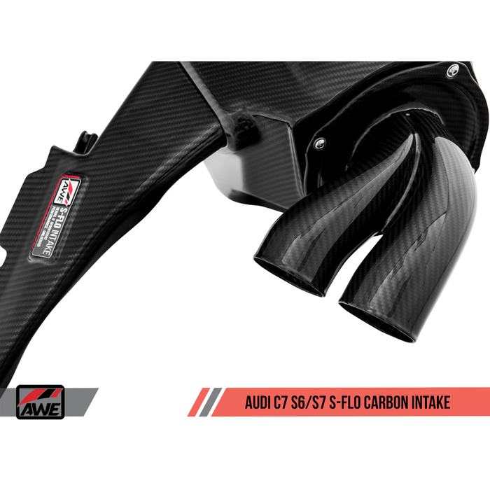 AWE Tuning Audi C7 S6 / S7 4.0T S-FLO Carbon Intake V2