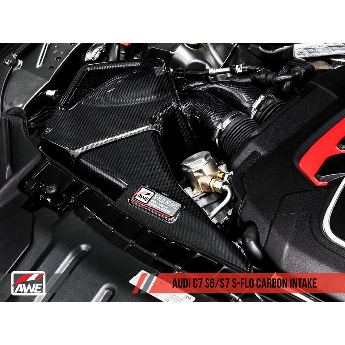 AWE Tuning Audi C7 S6 / S7 4.0T S-FLO Carbon Intake V2