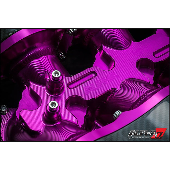 AMS Alpha Performance R35 GT-R Intake Manifold With Cast Aluminum Plenums