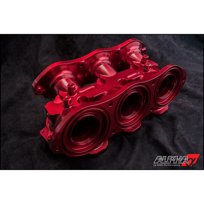 AMS Alpha Performance R35 GT-R Intake Manifold With Cast Aluminum Plenums