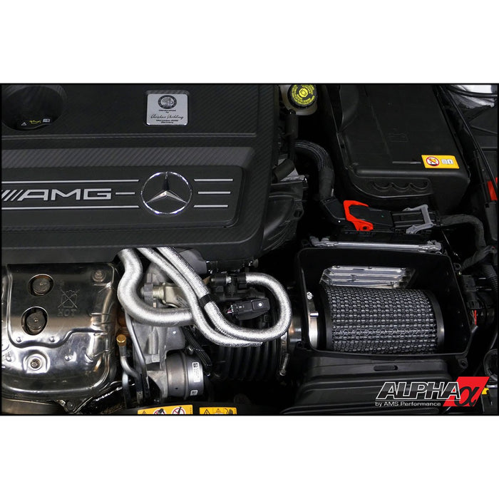 AMS Alpha Mercedes-Benz AMG M133 2.0L Performance Air Filter & CNC Aluminum Adapter