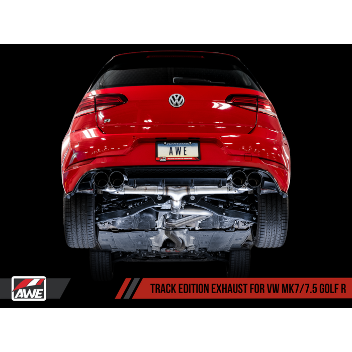AWE Tuning Volkswagen Golf R MK7 SwitchPath Exhaust w/Diamond Black Tips 102mm