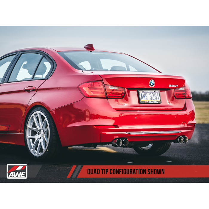 AWE Tuning BMW F3X 328i M Sport Quad Tip Marking Template