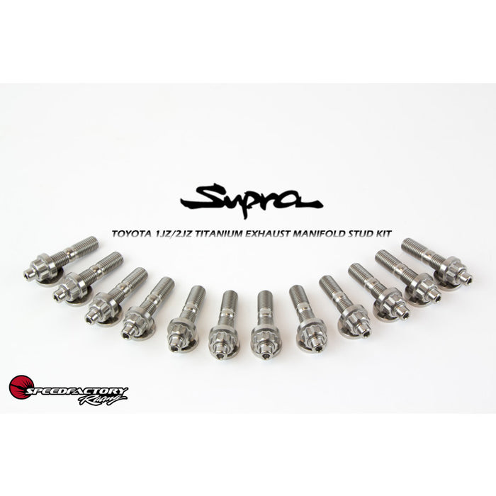 SpeedFactory 1JZ/2JZ Toyota Exhaust Manifold Titanium Stud Kit