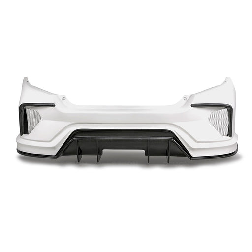Seibon TT-Style Fiberglass / Carbon Fiber Rear Bumper For 2016-2020 Honda Civic Sedan*