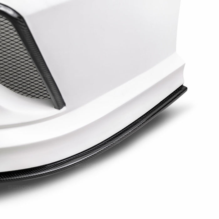 Seibon TT-Style Fiberglass / Carbon Fiber Rear Bumper For 2016-2020 Honda Civic Sedan*