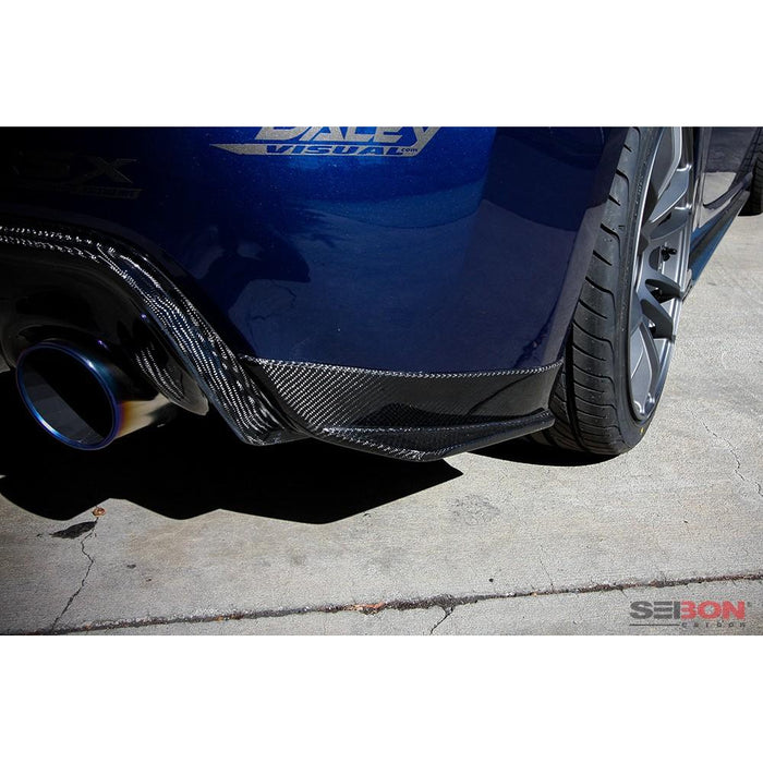 Seibon KC-Style Carbon Fiber Rear Lip For 2013-2016 Scion Frs / 2013-2020 Subaru Brz