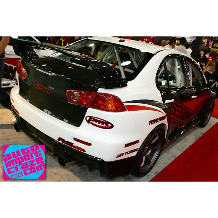 Seibon OEM-Style Carbon Fiber Rear Spoiler For 2008-2015 Mitsubishi Lancer Evo X
