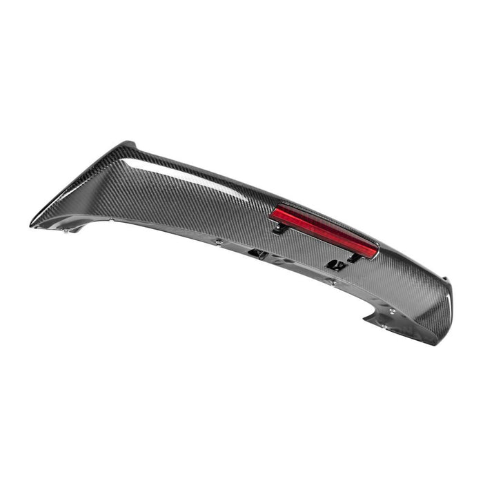 Seibon STI-Style Carbon Fiber Rear Spoiler For 2008-2014 SUBARU WRX / STI Hatchback (With LED Light)*