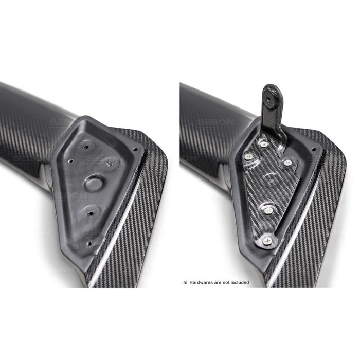 Seibon SI-Style Carbon Fiber Rear Spoiler For 2014-2015 Honda Civic Coupe