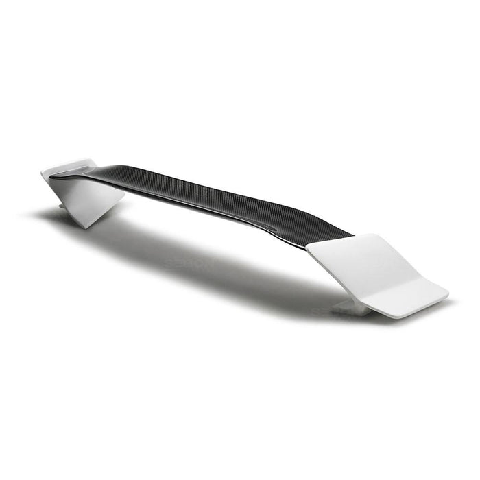 Seibon TT-Style Fiberglass Rear Spoiler With Carbon Fiber Center For 2016-2020 Honda Civic Coupe*