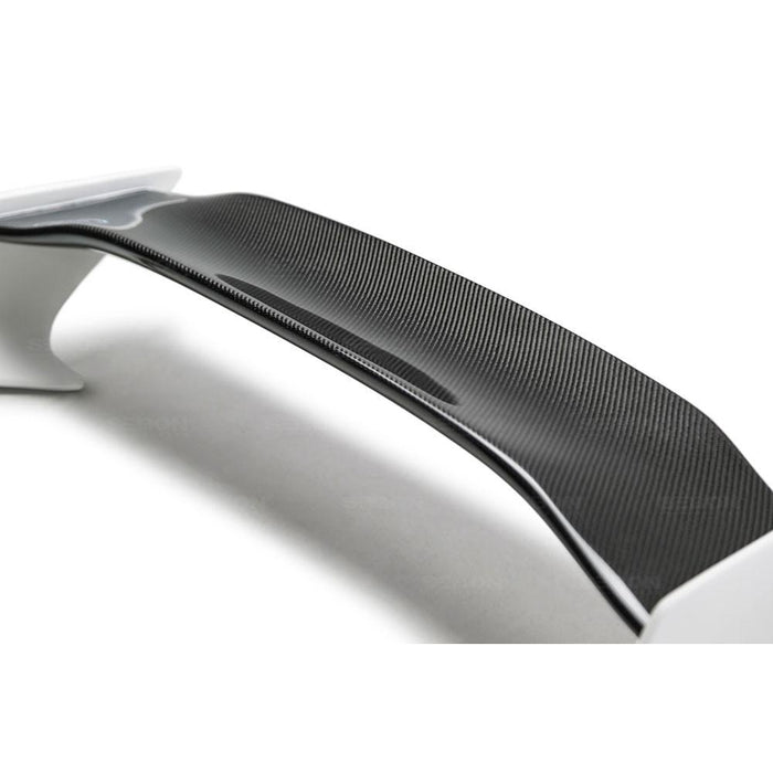 Seibon TT-Style Fiberglass Rear Spoiler With Carbon Fiber Center For 2016-2020 Honda Civic Coupe*