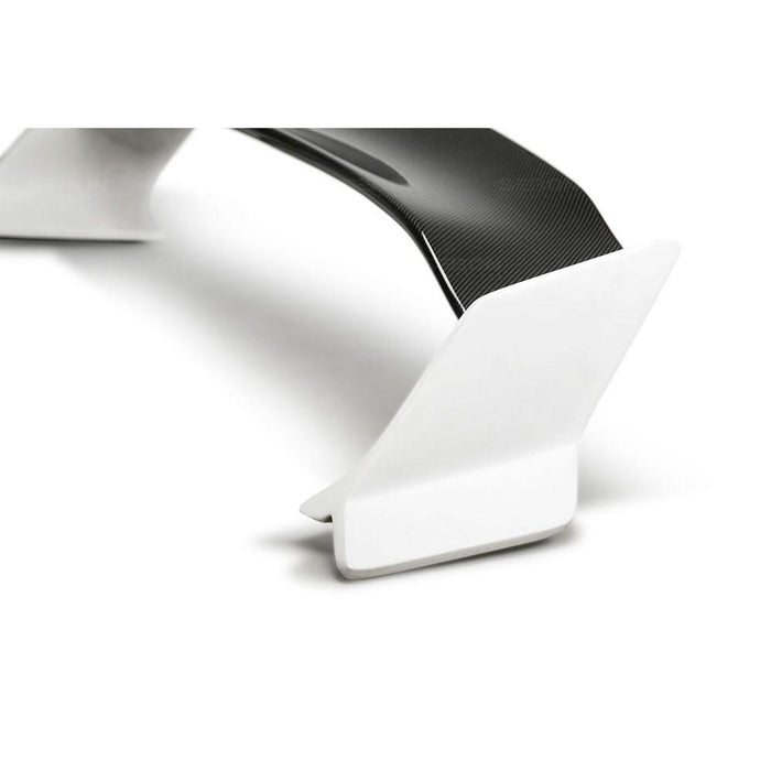 Seibon TT-Style Fiberglass Rear Spoiler With Carbon Fiber Center For 2016-2020 Honda Civic Coupe*