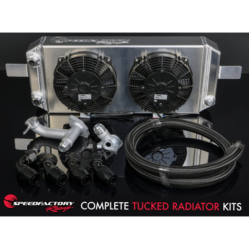 SpeedFactory Complete Tucked Radiator Kit - B Series-Radiators-Speed Science