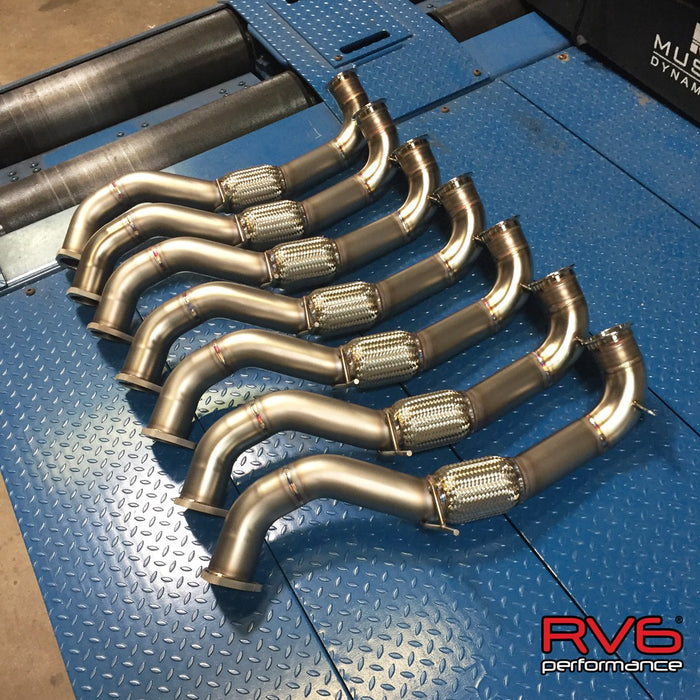 RV6 Catted Downpipe & Front Pipe Combo for 16+ Civic 1.5T (Sedan, Coupe, Hatch, Si)