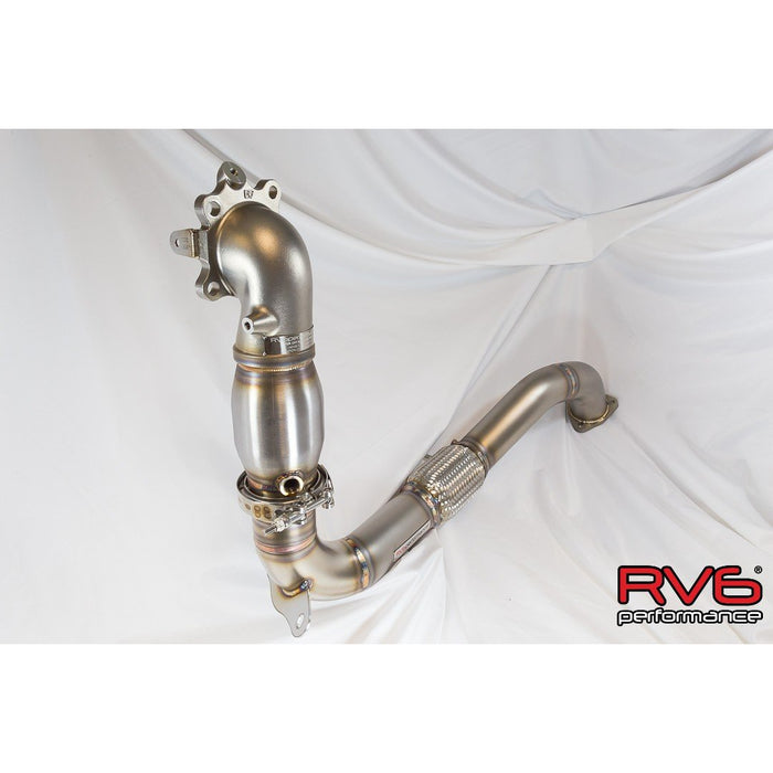 RV6 Catted Downpipe & Front Pipe Combo for 16+ Civic 1.5T (Sedan, Coupe, Hatch, Si)