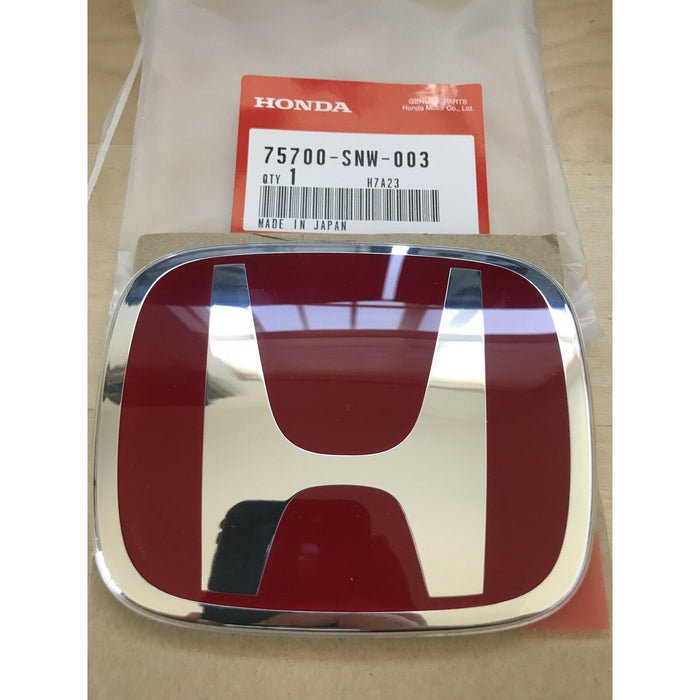 Honda Genuine Front Red H Badge - FD2 Type R