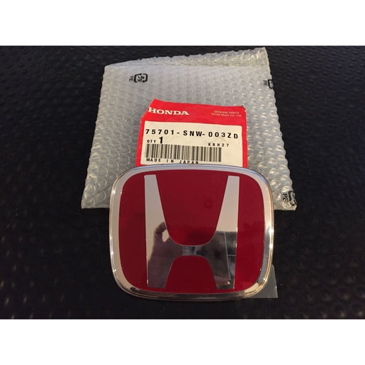 Honda Genuine Rear Red H Badge - FD2 civic