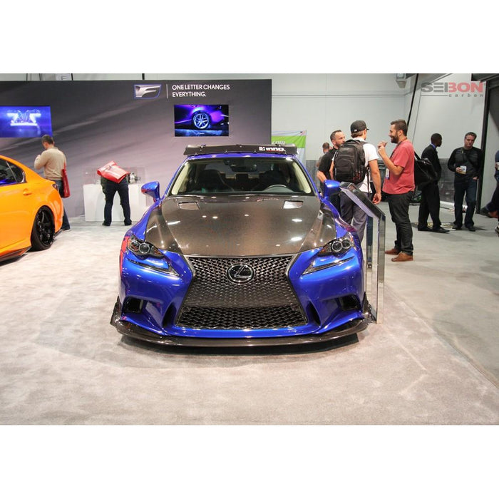 Seibon TV-Style Carbon Fiber Hood For 2014-2020 Lexus Is