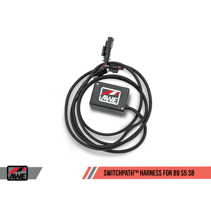 AWE Tuning Audi B9 S5 Sportback Touring Edition Exhaust - Non-Resonated (Black 90mm Tips)