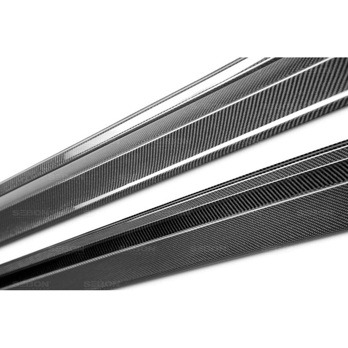 Seibon OEM-Style Carbon Fiber Side Skirts For 2008-2014 Subaru STI / 2011-2014 WRX