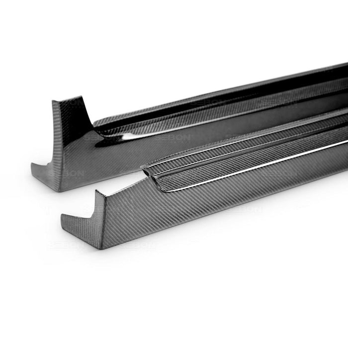 Seibon OEM-Style Carbon Fiber Side Skirts For 2008-2014 Subaru STI / 2011-2014 WRX