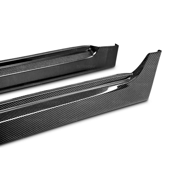 Seibon OEM-Style Carbon Fiber Side Skirts For 2008-2014 Subaru STI / 2011-2014 WRX